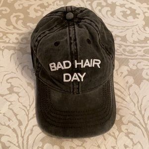 “Bad hair day” baseball cap